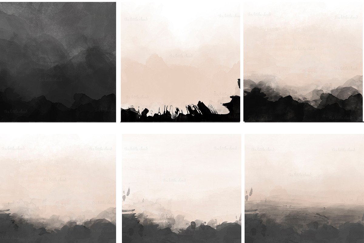 Nude and Charcoal backgrounds preview 3