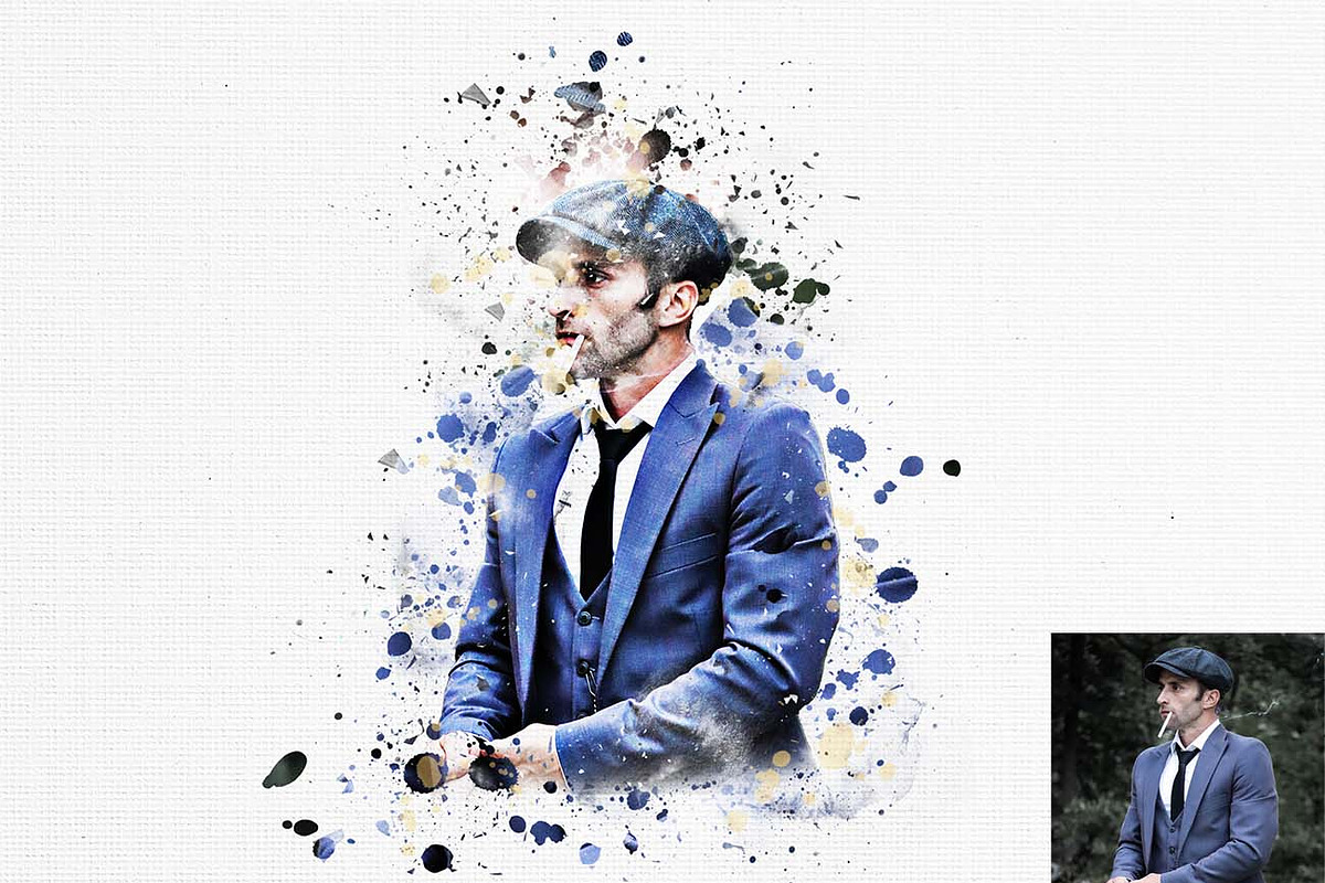 Paint Splatter Effect Ps Action, an Action Add-On by Studio Retouch (Photo 10 of 17)