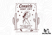 Vintage Western CowGirl SVG Bundle, an Object Illustration by Ya_ Design Store (Thumbnail 5 of 11)