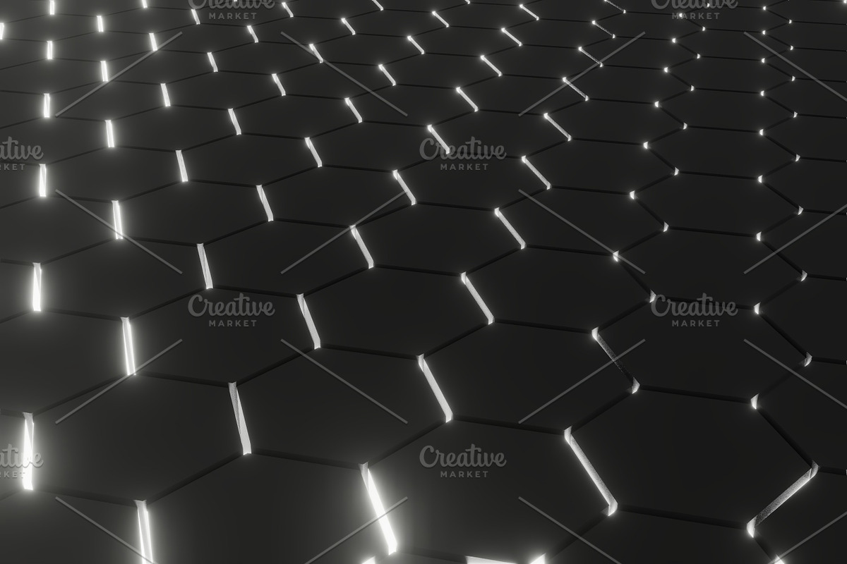 Lightened Hexagons Floor Backgrounds, a Texture Graphic by The_DrX (Photo 5 of 16)