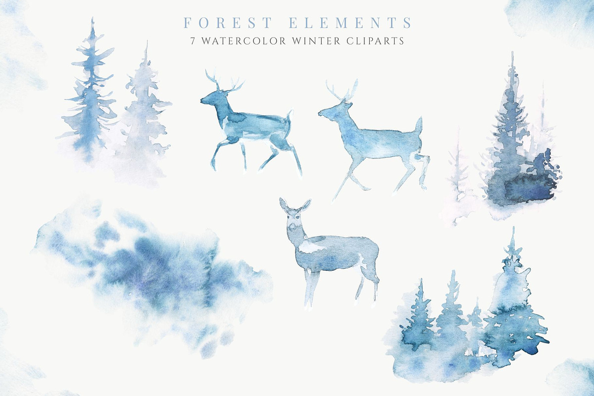 Frosty winter alphabet collection, a Decorative Illustration by Kolorata Art (Photo 5 of 9)