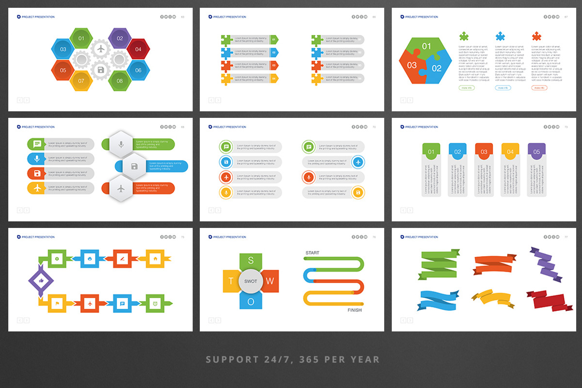Project Professional KeyNote, a Presentation Template by HiSlide.io