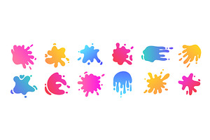 Abstract dropped liquid in simple, an Illustration by skripnikbb