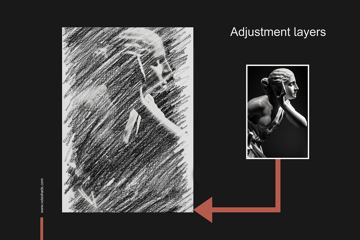 Chalk Effect Photoshop Action, an Action Add-On by Voleshads (Photo 3 of 8)