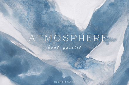 BLUE MODERN EXPRESSIVE PAINTING, a Texture Illustration by identity.ART
