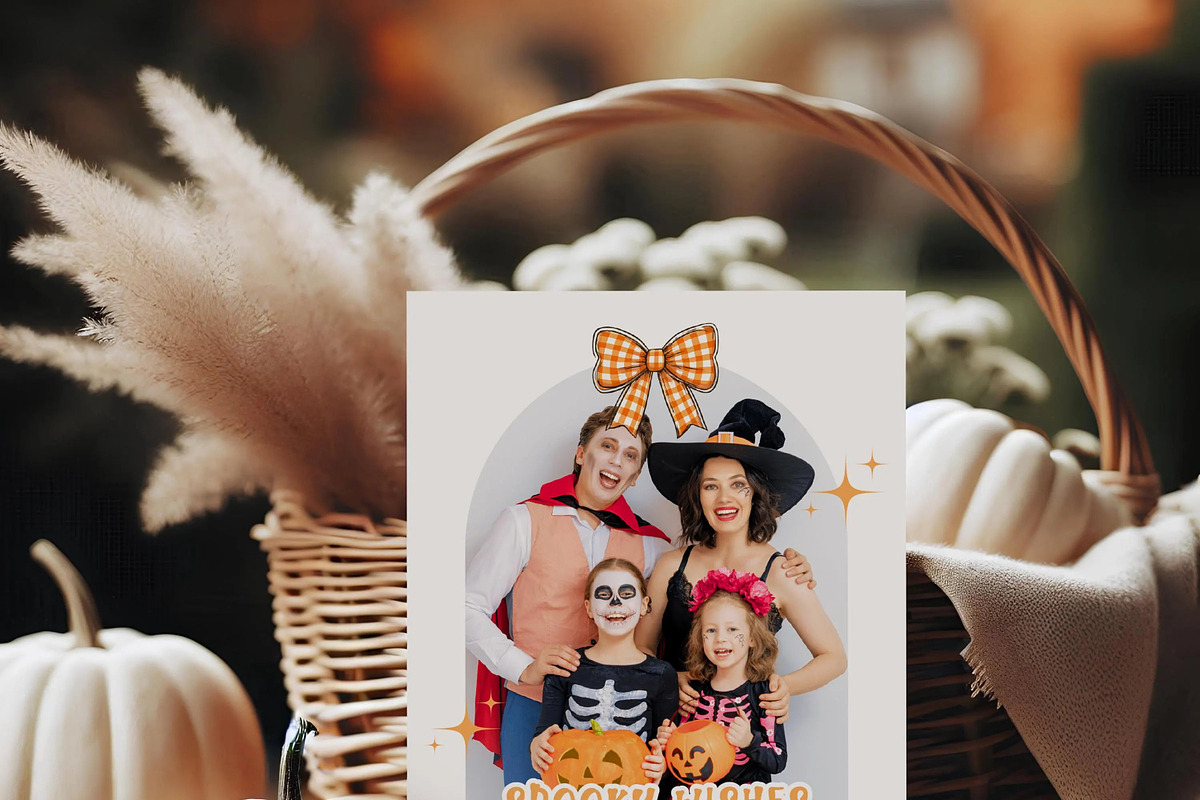 Halloween Family Postcard Template, a Card Template by LucaTheme (Photo 2 of 6)
