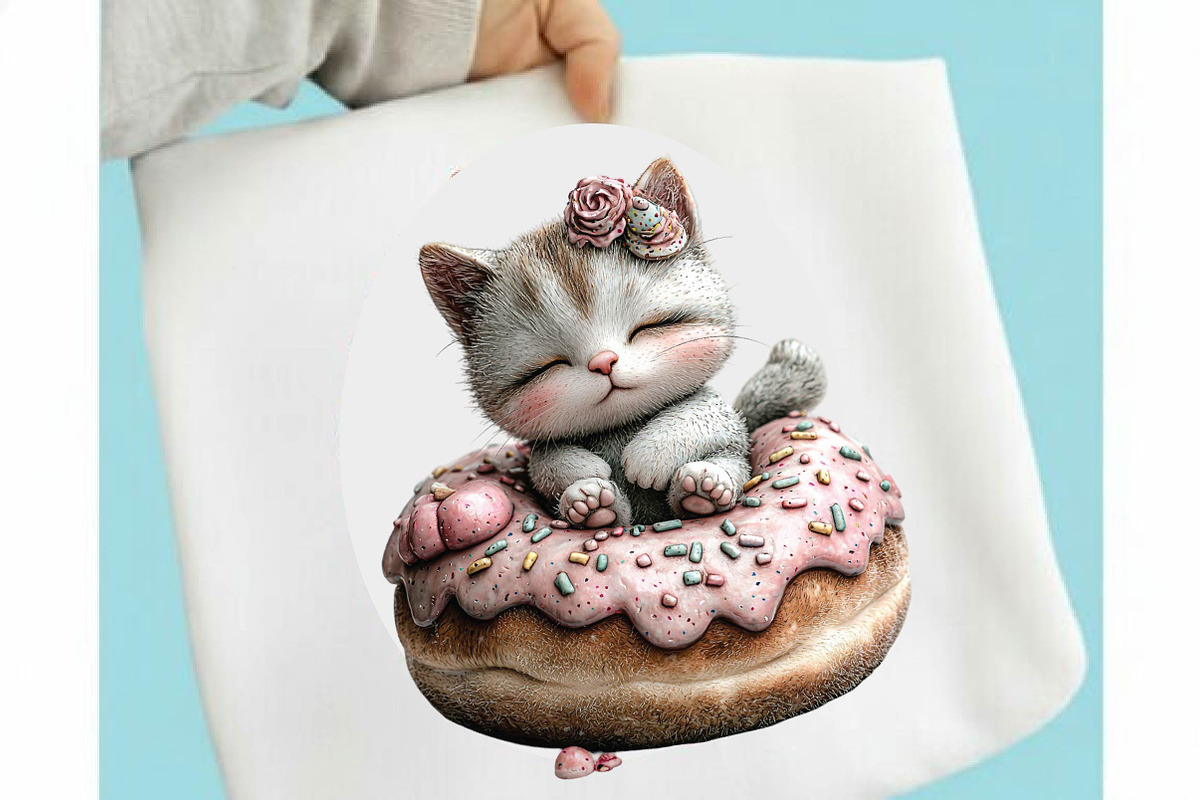 Whimsical Summer Cat Clipart Bundle, an Illustration by SVGArt (Photo 3 of 9)