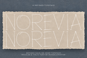 NOREVIA — Elegant Hairline Serif