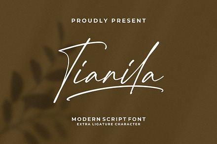 Tianila, a Script Font by Integritype Studio