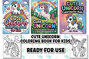Cute Unicorn Coloring Book for Kids, an Animal Illustration by Design Station (Thumbnail 2 of 8)