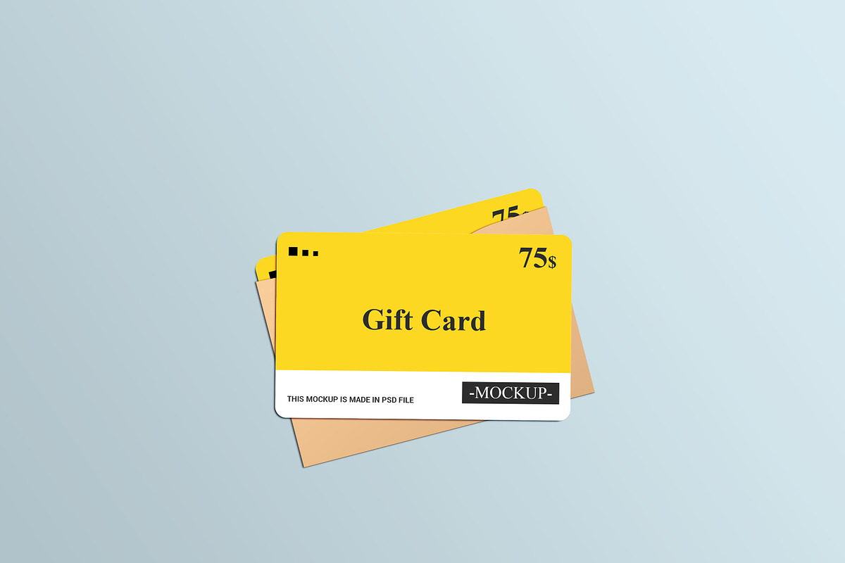 Gift Card Mockup Design, a Print Template by alimran24 (Photo 25 of 33)