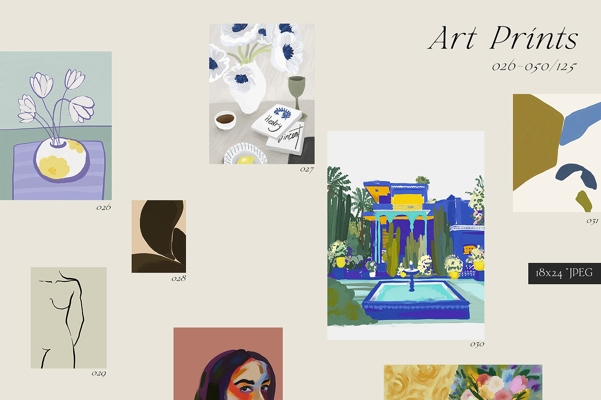 GALLERY WALL Modern Posters, a Decorative Illustration by Lana Elanor (Photo 6 of 13)