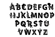 Beautiful flower alphabet set floral, an Illustration by Amazin_art (Thumbnail 19 of 31)