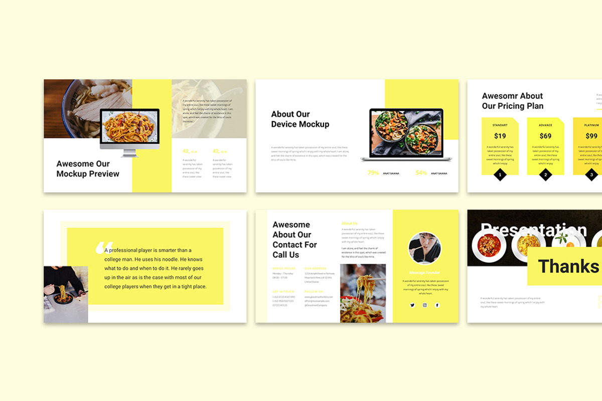Miesnack - Food PowerPoint, a Presentation Template by Raseuki (Photo 6 of 6)
