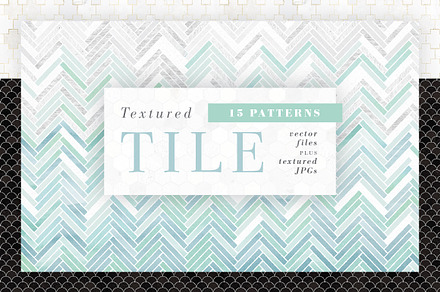 Textured Tile Patterns, a Pattern Graphic by Anugraha Design