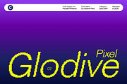 CS Glodive Pixel, a Sans Serif Font by Craft Supply Co. (Thumbnail 1 of 8)
