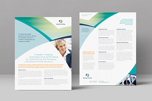 Business Training Datasheet Template, a Flyer Template by StockLayouts