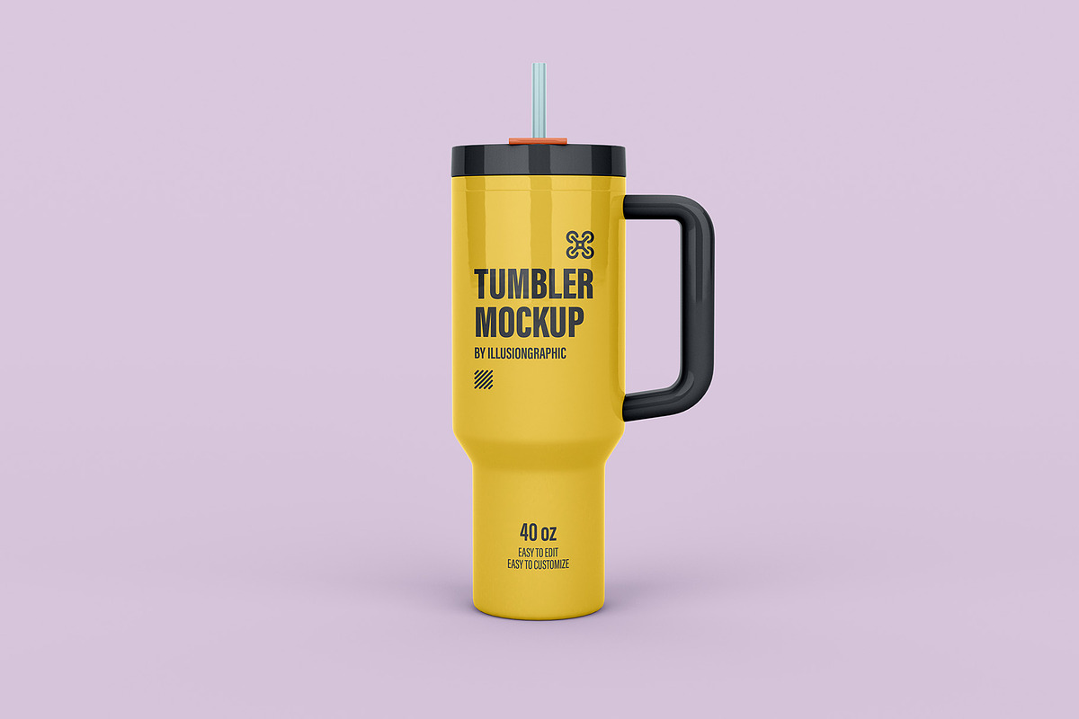 Tumbler Mockup - 6 views, a Cups & Container Mockup by Illusiongraphic (Photo 2 of 17)