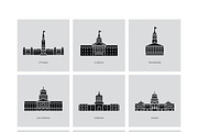 150+ World Capitals Illustration, a Decorative Illustration by Creative Stall (Thumbnail 5 of 5)
