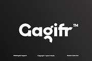 Gagifr - Bold Display Sans Font, a Sans Serif Font by Iqsiart Studio (Thumbnail 1 of 15)