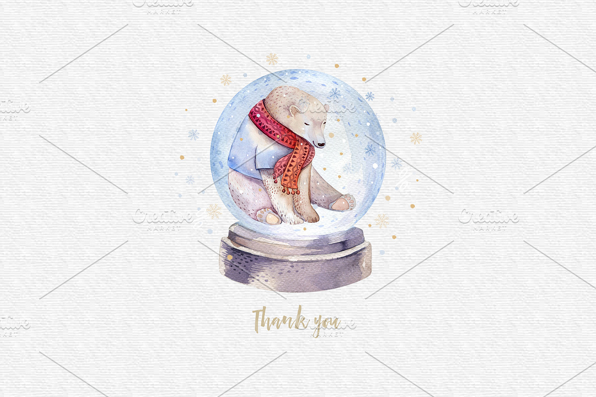 Christmas bear, a Decorative Illustration by Peace ART (Photo 6 of 6)