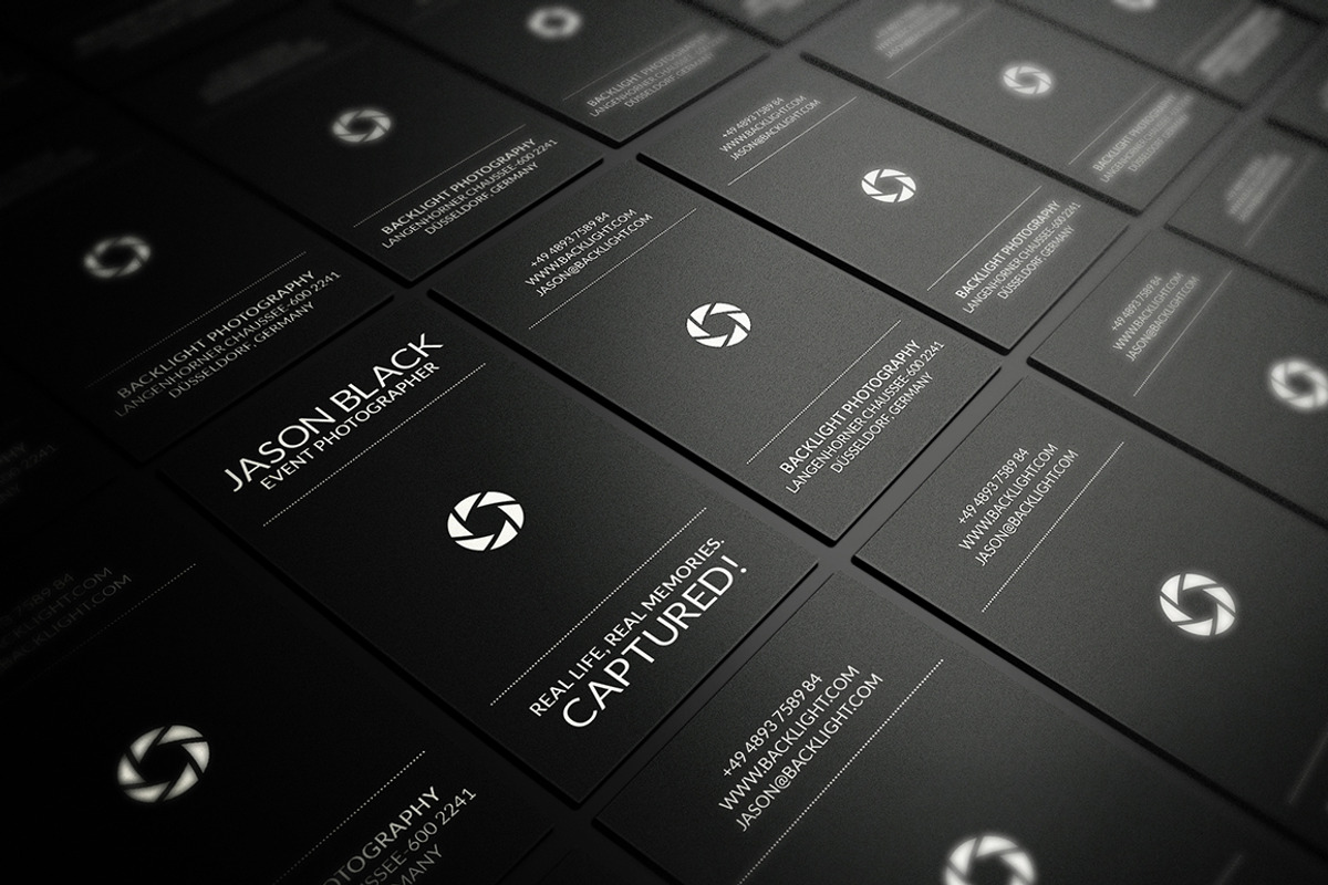 Black Photography Business Card, a Business Card Template by Marvel (Photo 4 of 5)