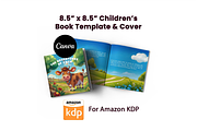 Canva Children Square Book Template, a Templates & Theme by Ms Tonia Designs (Thumbnail 1 of 9)