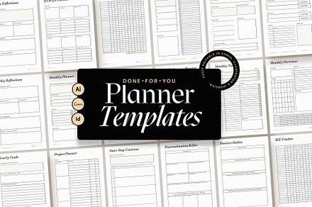 Done-For-You Planner Templates, a Templates & Theme by AndrewPixel