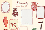 Burgundy Wedding Flower Illustration, a Decorative Illustration by whiteheartdesign (Thumbnail 13 of 16)