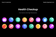 Health Checkup Icon Set, a Duotone Icon by Wencory (Thumbnail 1 of 2)