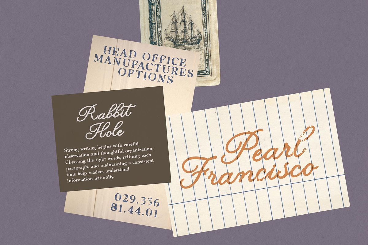 Epharium; Old Vintage Font Duo, a Script Font by Eko Bimantara (Photo 7 of 10)