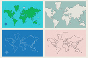 World Map Simple Vector, an Illustration by Skylars Art Supplies (Thumbnail 7 of 7)