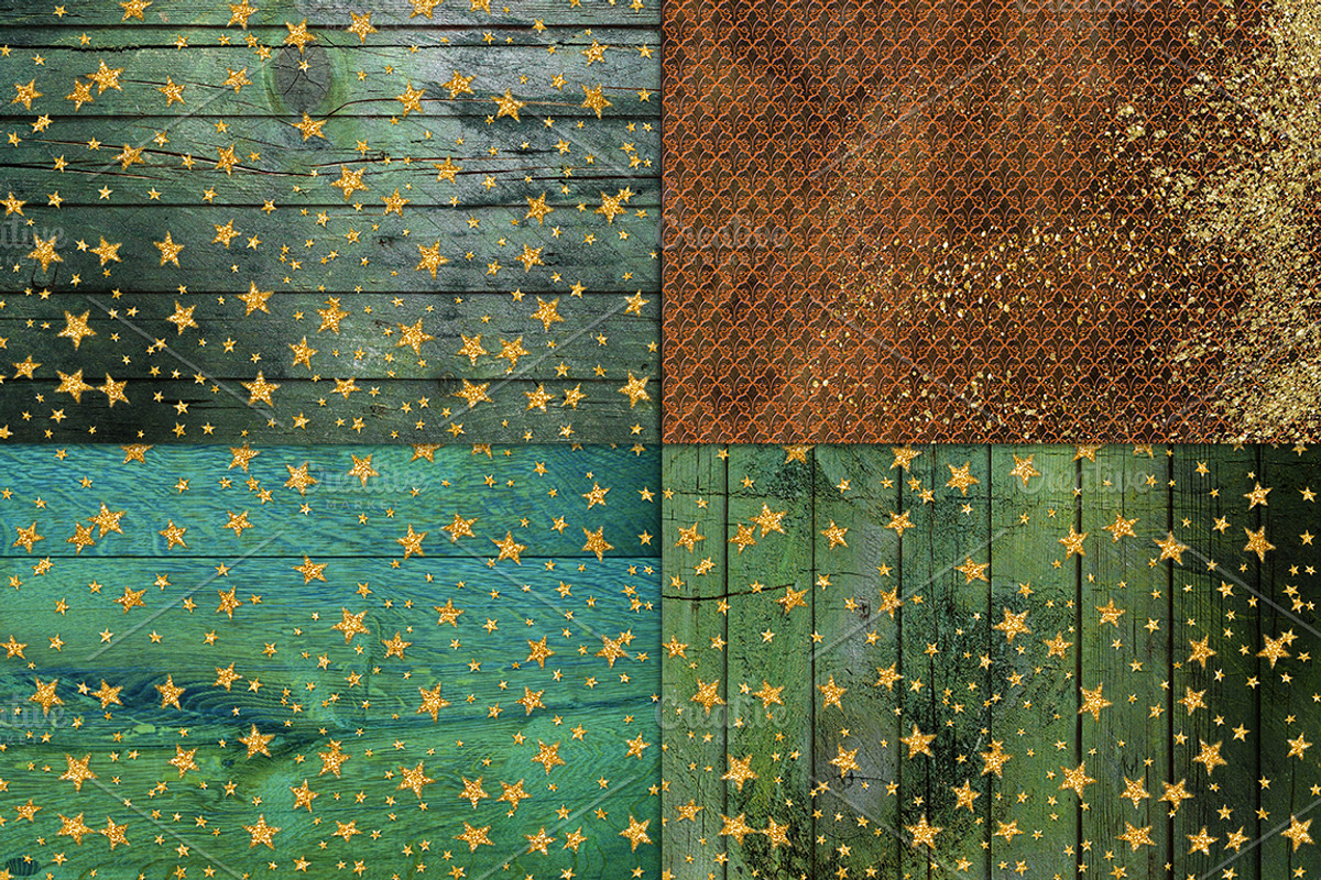 Golden confetti wood backgrounds, a Texture Graphic by Area (Photo 2 of 4)