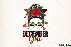 Messy Bun Month Girls Png, a Seasonal Illustration by YA Design