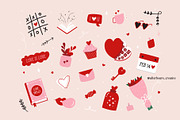 Hand Drawn Valentines Bundle, an Illustration by After Hours Creative (Thumbnail 2 of 5)