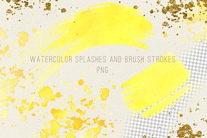 Lemons Sunny Watercolor Clipart