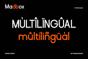 Madbox | Modern Ligature Sans Serif, a Sans Serif Font by Mahesans Co (Thumbnail 9 of 10)