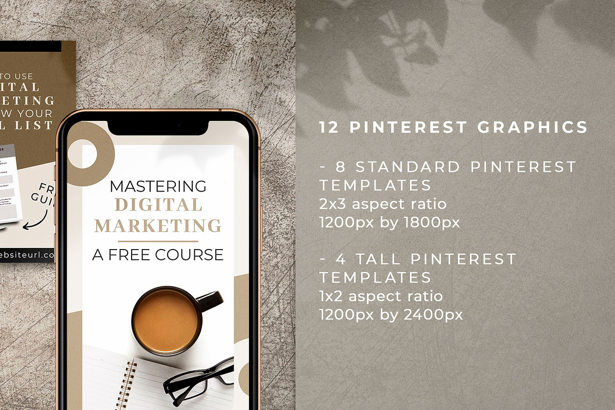 Pinterest Canva Templates | Mink, a Social Media Template by Studio Sugoi (Photo 2 of 5)