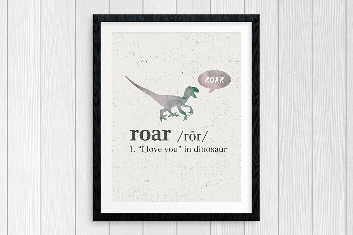 Dinosaur Silhouettes, an Illustration by Cheeky Lemons (Photo 3 of 3)