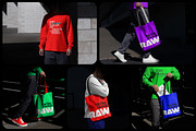 Tote Bag and Shirt Mockups, a Product Mockup by Mockup Cloud (Thumbnail 1 of 8)