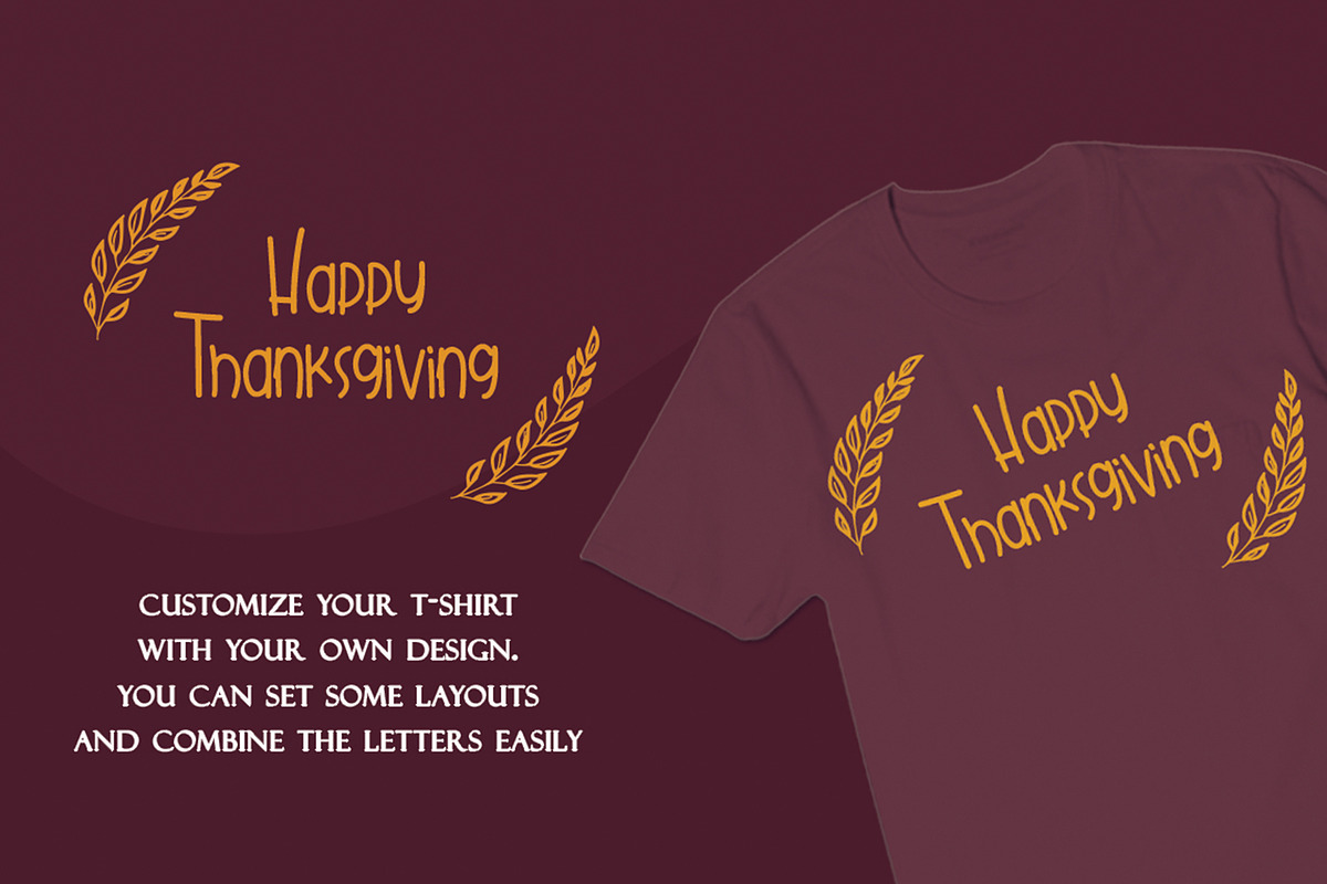 Gobbie Gobble - Thanks Giving Font preview 3