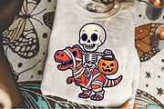 Skeleton Dinosaur T-Rex Halloween PN, a Graphic by Cut File (Thumbnail 3 of 5)