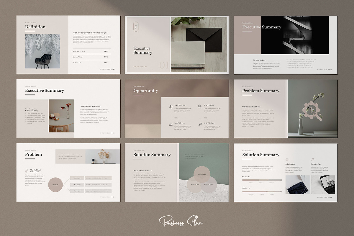 Business Plan Presentation Template, a Presentation Template by SlideCo (Photo 5 of 16)