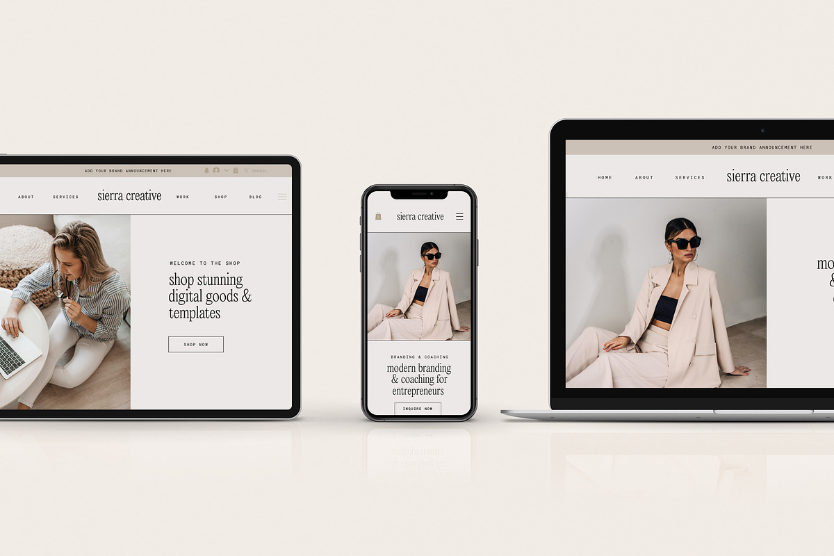 Sierra Coaching Wix Website Template, a Wix Template by Studio Luxe Creative (Photo 6 of 7)