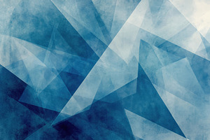 Abstract blue geometric pattern with, a Photo by Tanuart