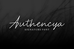 Authencya | Signature Font