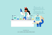 AI Robot & Doctor Analyzing Medical, a Healthcare Illustration by Partikusi Design (Thumbnail 2 of 3)