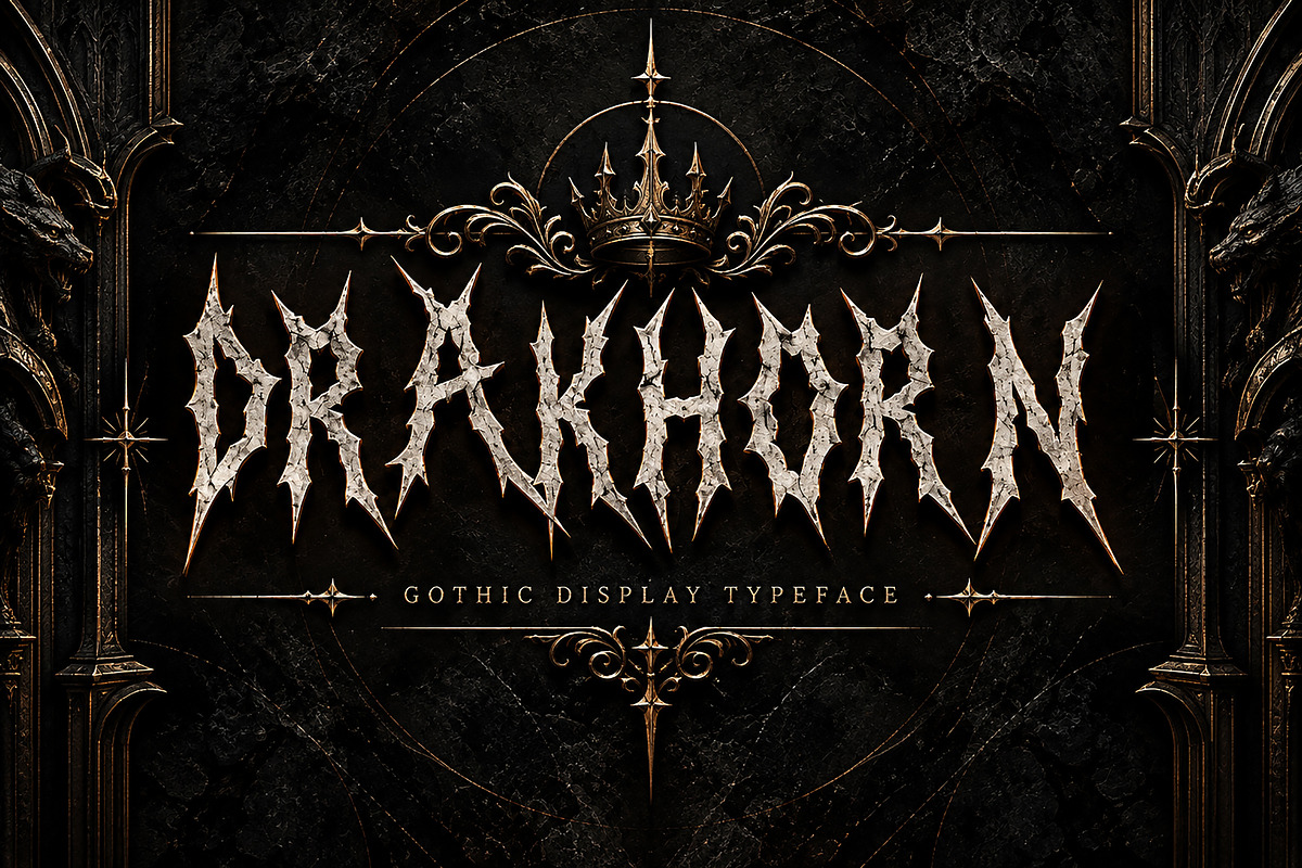 DRAKHORN, a Blackletter Font by Wow Magic (Photo 4 of 4)