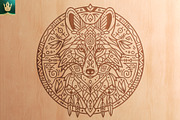 Mandala V1 | Tribal Wolf Art, an Animal Illustration by pixaroma (Thumbnail 7 of 10)