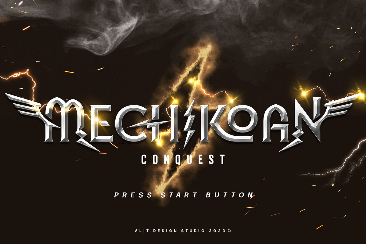 Electrone Superhero Font, a Sans Serif Font by alit design (Photo 7 of 21)